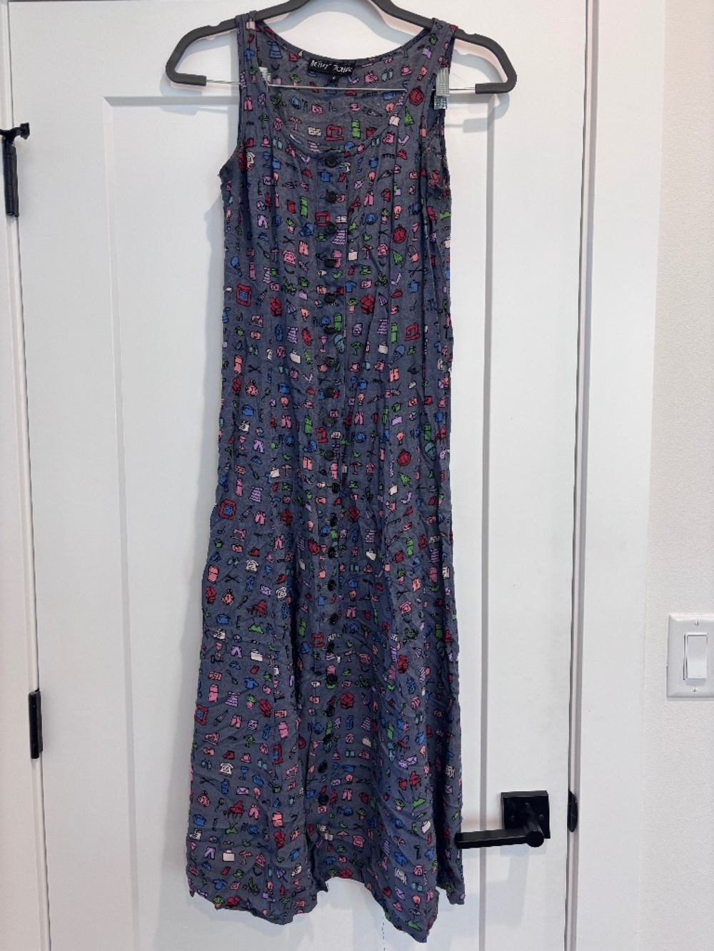 Rare Vintage Betsey Johnson Maxi Dress Size Small